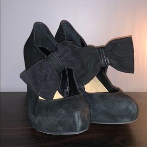Gianni Bini Black Bow Heels